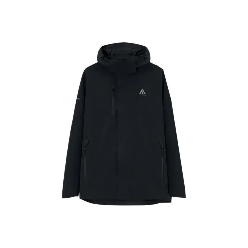 Anta Waterproof And Windproof Windbreaker Jacket Men's Basic Black