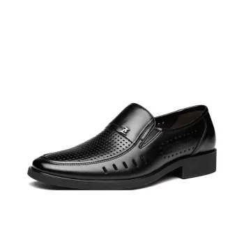 FAPAI Casual Shoes Men's Black Cut Out