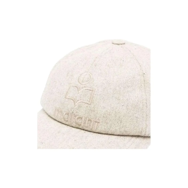 ISABEL MARANT ETOILE Organic Wool Baseball Caps Women's White-1