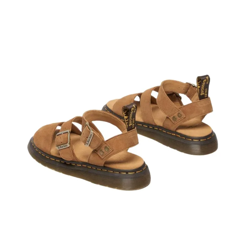 Dr.Martens GRYPHON One Strap Sandals Unisex Brown-3