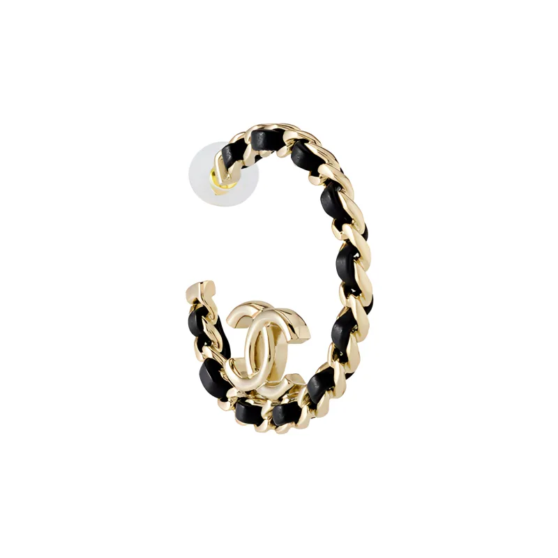 CHANEL 2022 Cc Chain detail Earrings-1