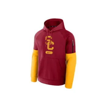 Nike Usc Trojans Fitness Men's Nike Therma College Pullover Hoodie