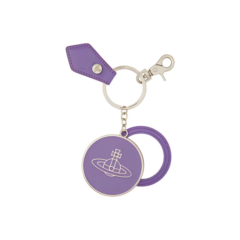 Vivienne Westwood Calfskin Keychains Women's Purple-1