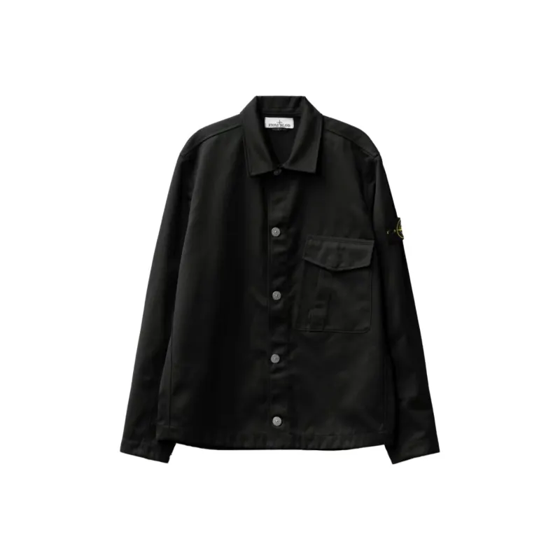 STONE ISLAND SS23 Jackets Coats Men's Black-0