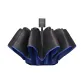 [Manual Open/Close]8-Rib Outward-Curling Hair-Navy Blue