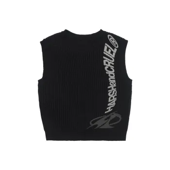 HARSH AND CRUEL Vests Unisex Black
