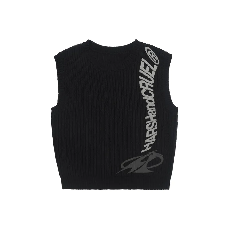 HARSH AND CRUEL Vests Unisex Black-0