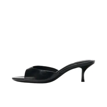 ZARA Abrasion Resistant Slide Slippers Women's Black