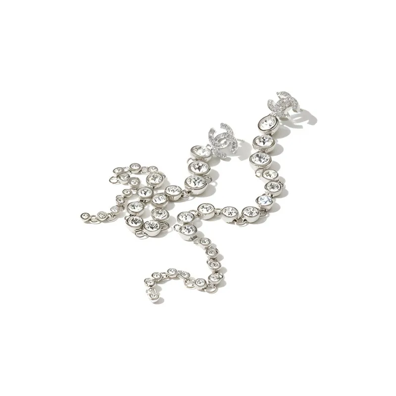 CHANEL Earrings Women's Silver-1