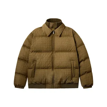 PSO Brand Down Jacket Unisex Khaki