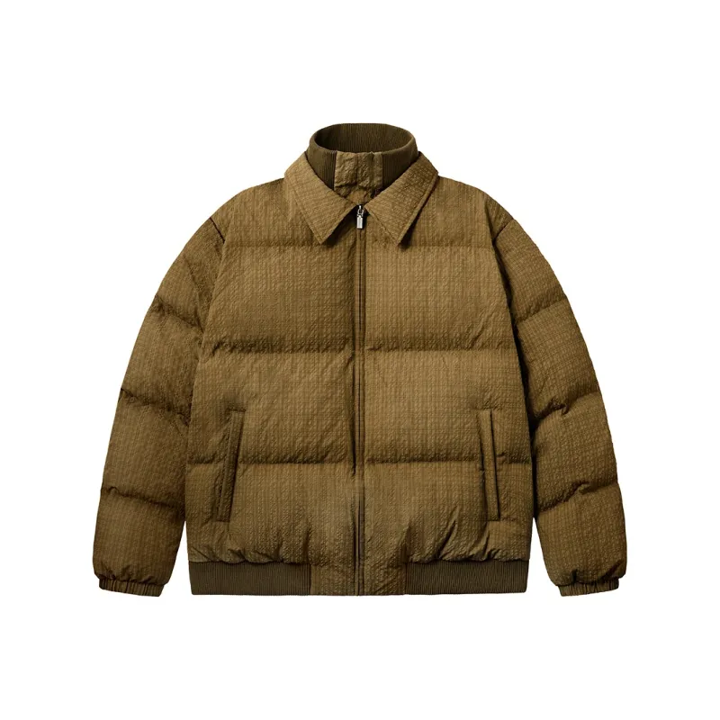 PSO Brand Down Jacket Unisex Khaki-0