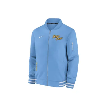 Nike Milwaukee Brewers Authentic Collection City Connect Game Time Men's Nike Mlb Full Zip Bomber Jacket