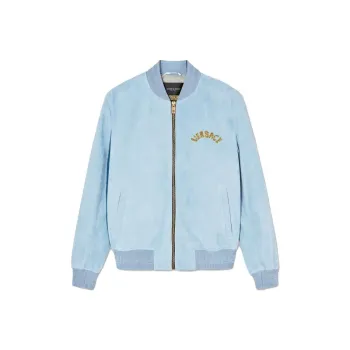VERSACE SEASHELL BAROQUE Jackets Men Light Blue
