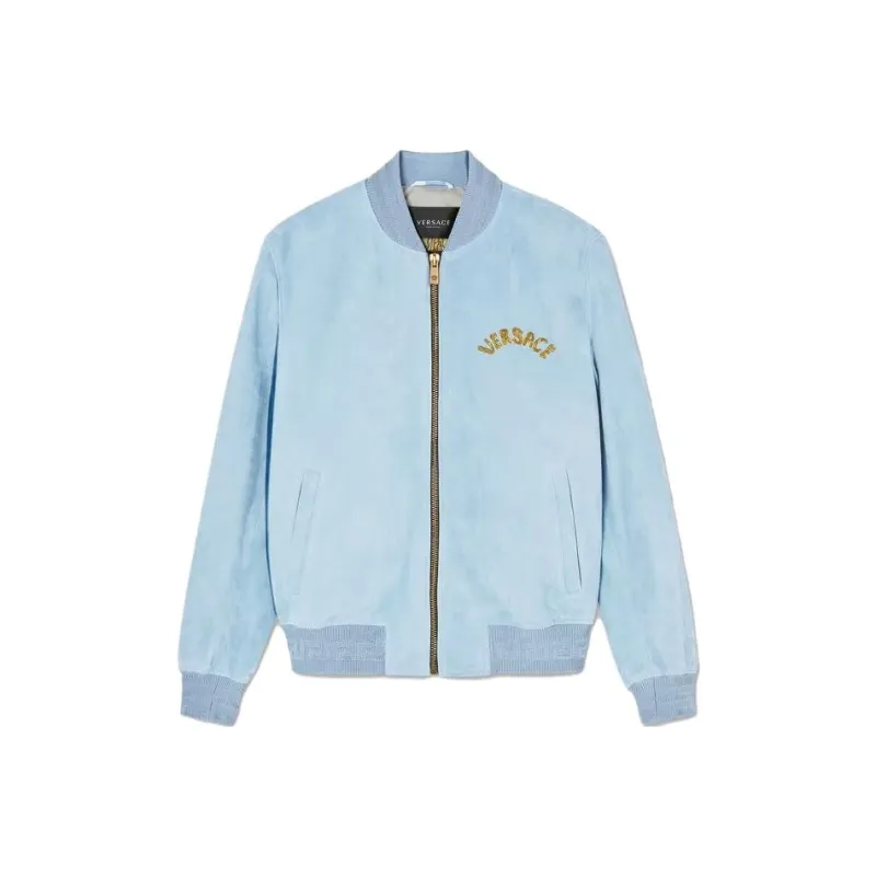 VERSACE SEASHELL BAROQUE Jackets Men Light Blue-0