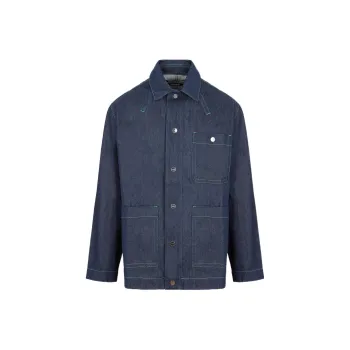 Jacquemus Denim Jackets Men Blue