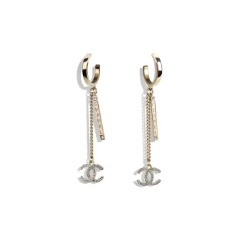CHANEL Earrings Women's Gold