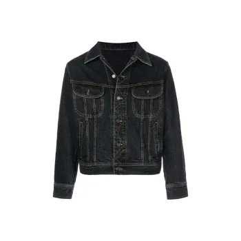 SAINT LAURENT SS22 Denim Jacket Men's Black
