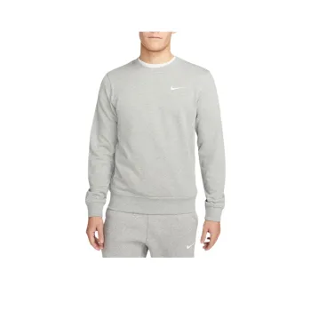 Nike Club Fleece French Terry Crew Sweatshirt Men's Dark Gray