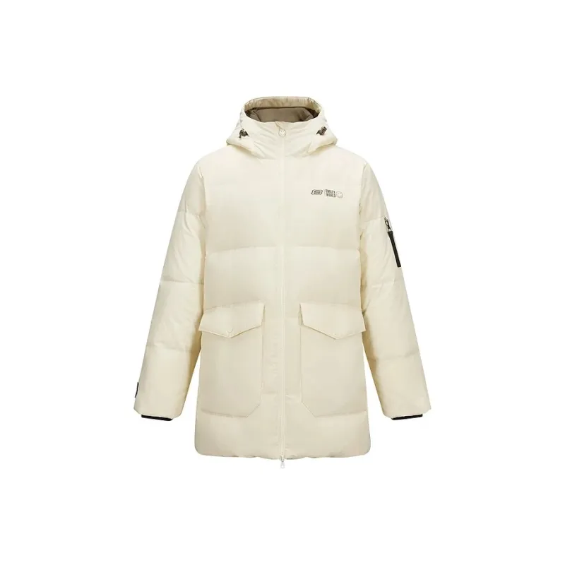 Skechers x SMILEYWORLD Down Jacket Men's Pearl Ecru-0