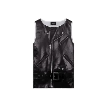 WE11DONE SS23 Vest Unisex Black