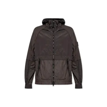 STONE ISLAND Zip Up Hooded Jacket