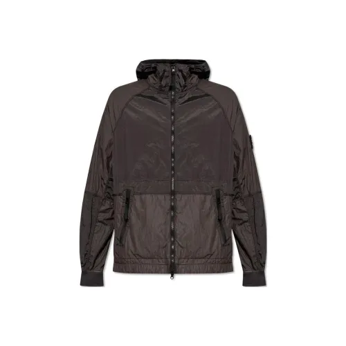 STONE ISLAND Zip Up Hooded Jacket