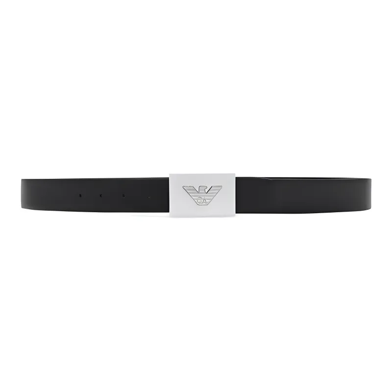 EMPORIO ARMANI Leather Belts Men Black-0