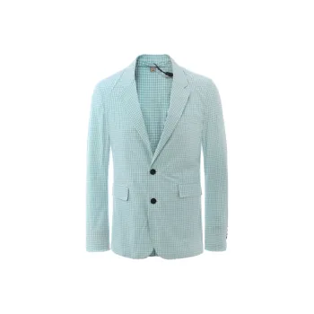 Burberry Business Suits Men White Green Multicolor