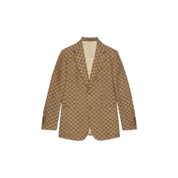 GUCCI Gg Supreme Linen Blazer