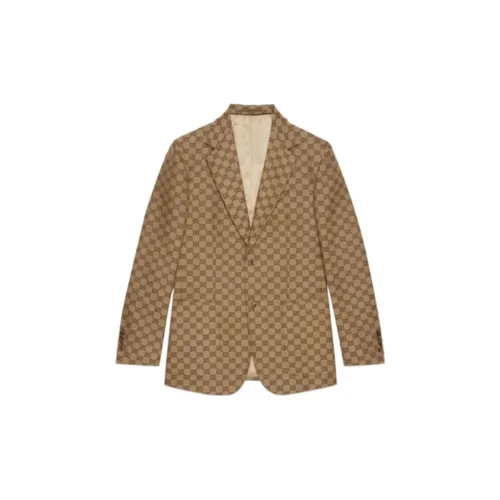 GUCCI Gg Supreme Linen Blazer