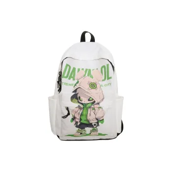 URBAN FOREST Nylon Backpack Unisex White/Black
