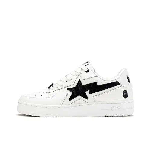 A BATHING APE Leather panelled Sneakers