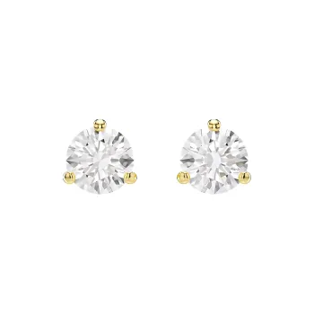 Swarovski Faux Crystal Stud Earrings Unisex White