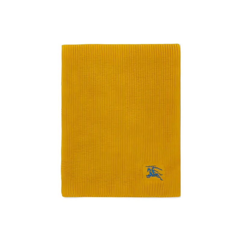 Burberry Knit Scarves Unisex Yellow-1