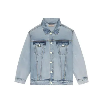 Fear Of God Essentials FW20 Denim Jacket Unisex Light Blue