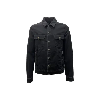 BALMAIN Denim Jackets Men Black