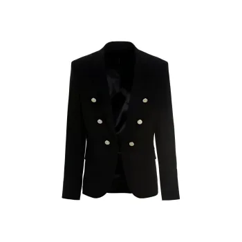 BALMAIN Embossed Button Long Sleeved Jacket