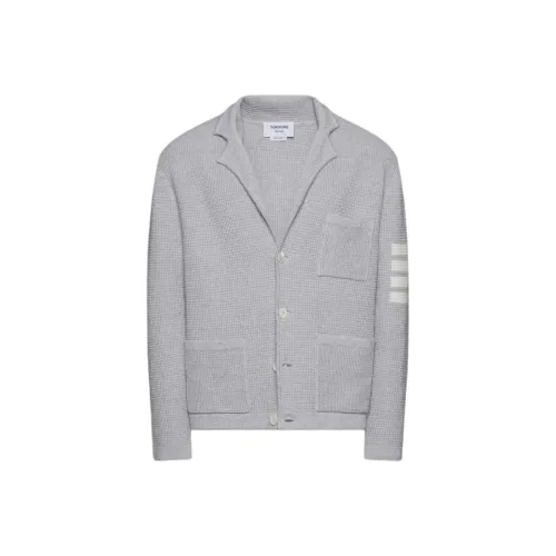 THOM BROWNE 4 Bar V Neck Cardigan