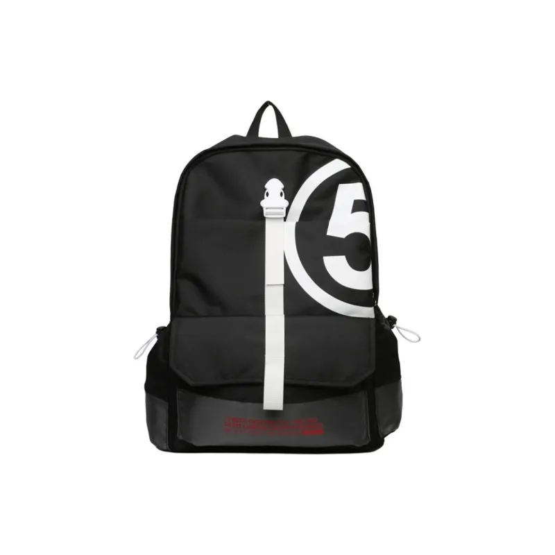 PULEWEI Canvas Bag Backpack Unisex Black/Gray/Blue-0
