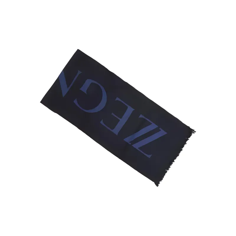 Zzegna Wool Knit Scarves Unisex Light Gray-1