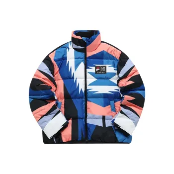 FILA FUSION x Marcelo Burlon Down Jacket Unisex Blue Base Diamond