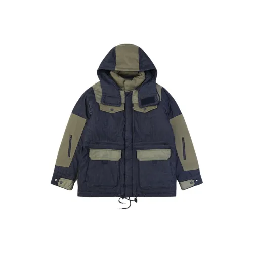 White Mountaineering X Levis Windbreaker Jackets Men Denim