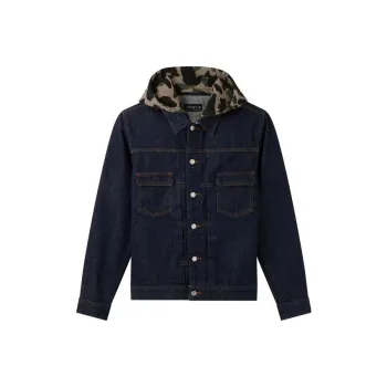 A.P.C X A.P.C. Detachable Hoodie Denim Jacket