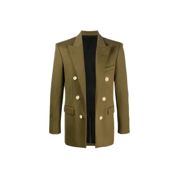 BALMAIN Business Suits Men Green