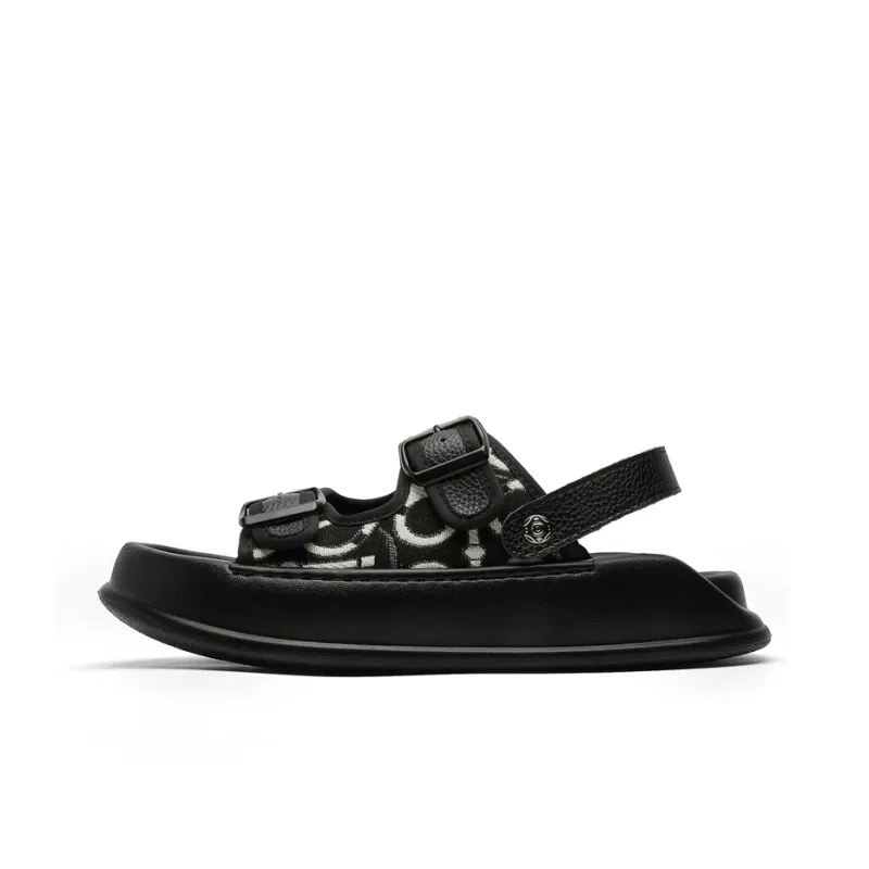 ΛOLUNKΛ Beach Sandals Men's Black-0