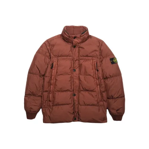 STONE ISLAND Down Jackets Men Russet