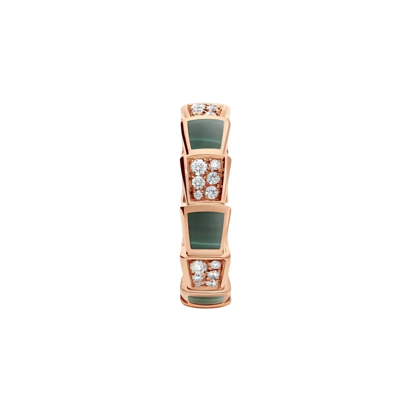 BVLGARI Serpenti Series 18K Rose Gold Rings Unisex-2