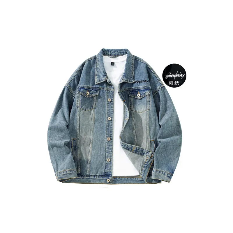BOTH PLAY Denim Jacket Comes With Short Sleeved T Shirt Unisex-7