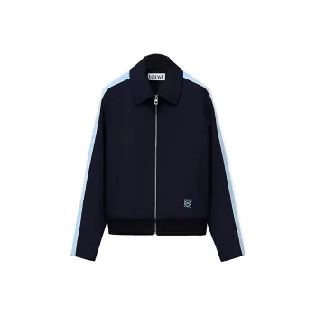 LOEWE Jackets Men Navy Blue