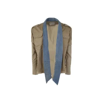 GREG LAUREN Two tone Cotton Military Jacket